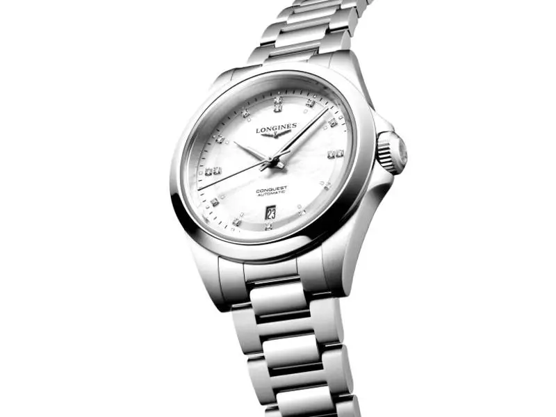 AUTOMATIC WOMEN'S WATCH STEEL/STEEL WITH DIAMONDS CONQUEST LONGINES L3.320.4.87.6